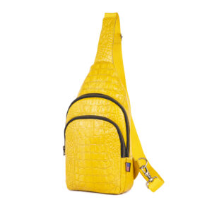 Original Leather Crossbody Bag with Crocodile Embossed – Trendy bags